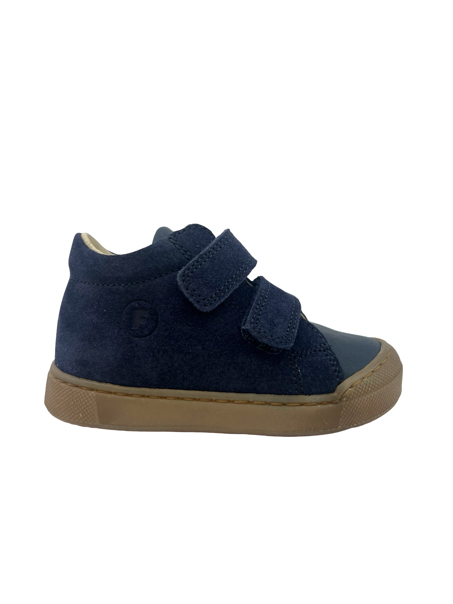Falcotto Navy Suede Double Velcro Sneaker- Snopes