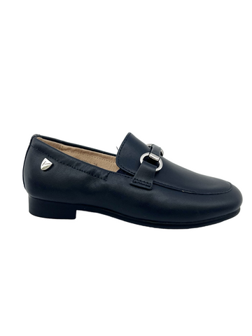 Venettini Navy Chain Elastic Loafer