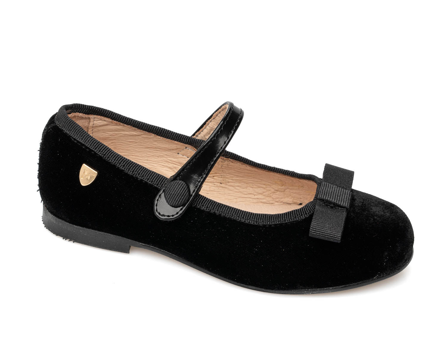 Venettini Black Velvet Bow Mary Jane- Angie