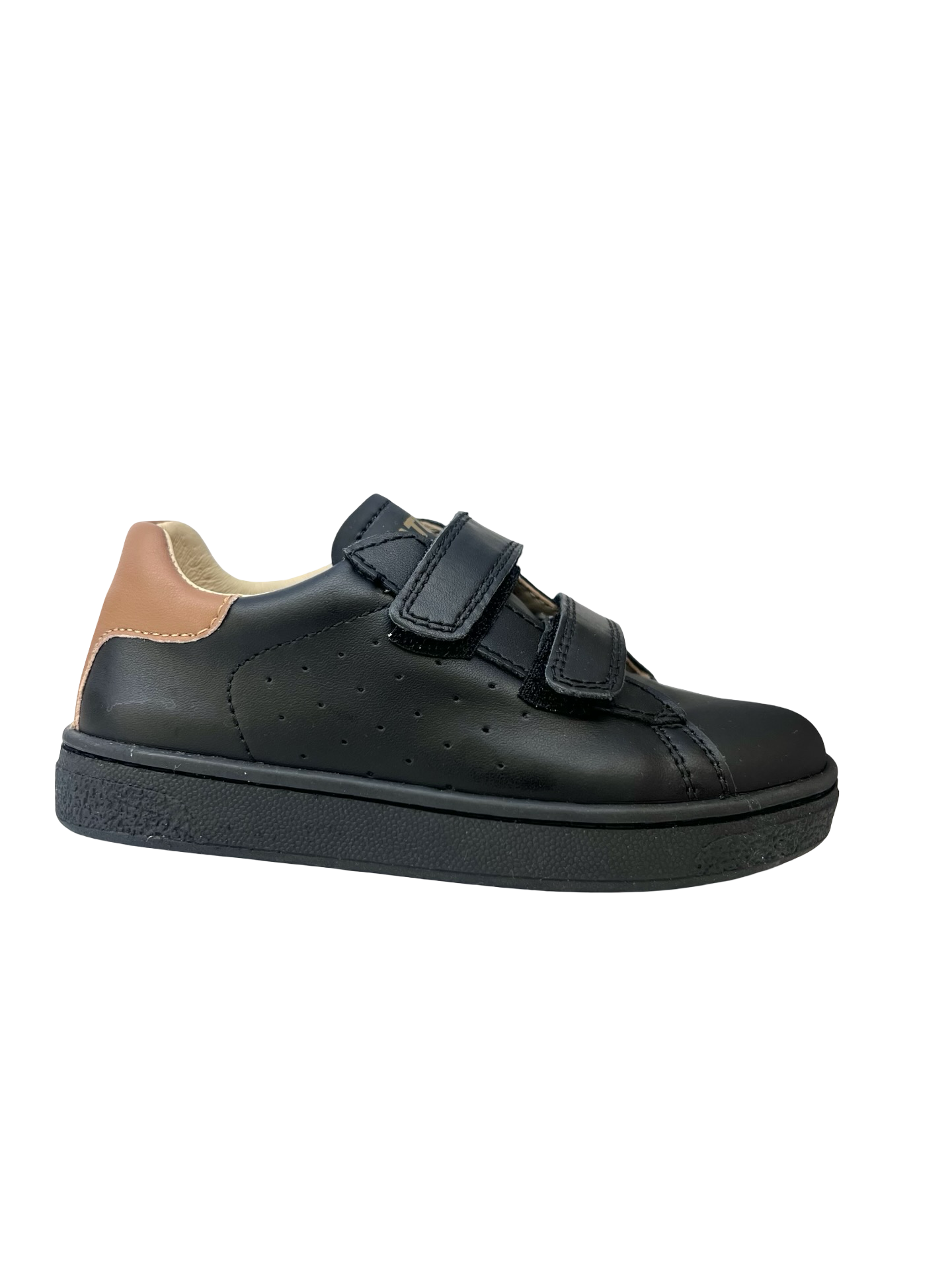 Naturino Black Double Velcro Sneaker - Hasselt