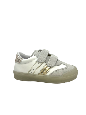 NATURINO RIBY CALF/SUEDE WHITE-PLATINUM