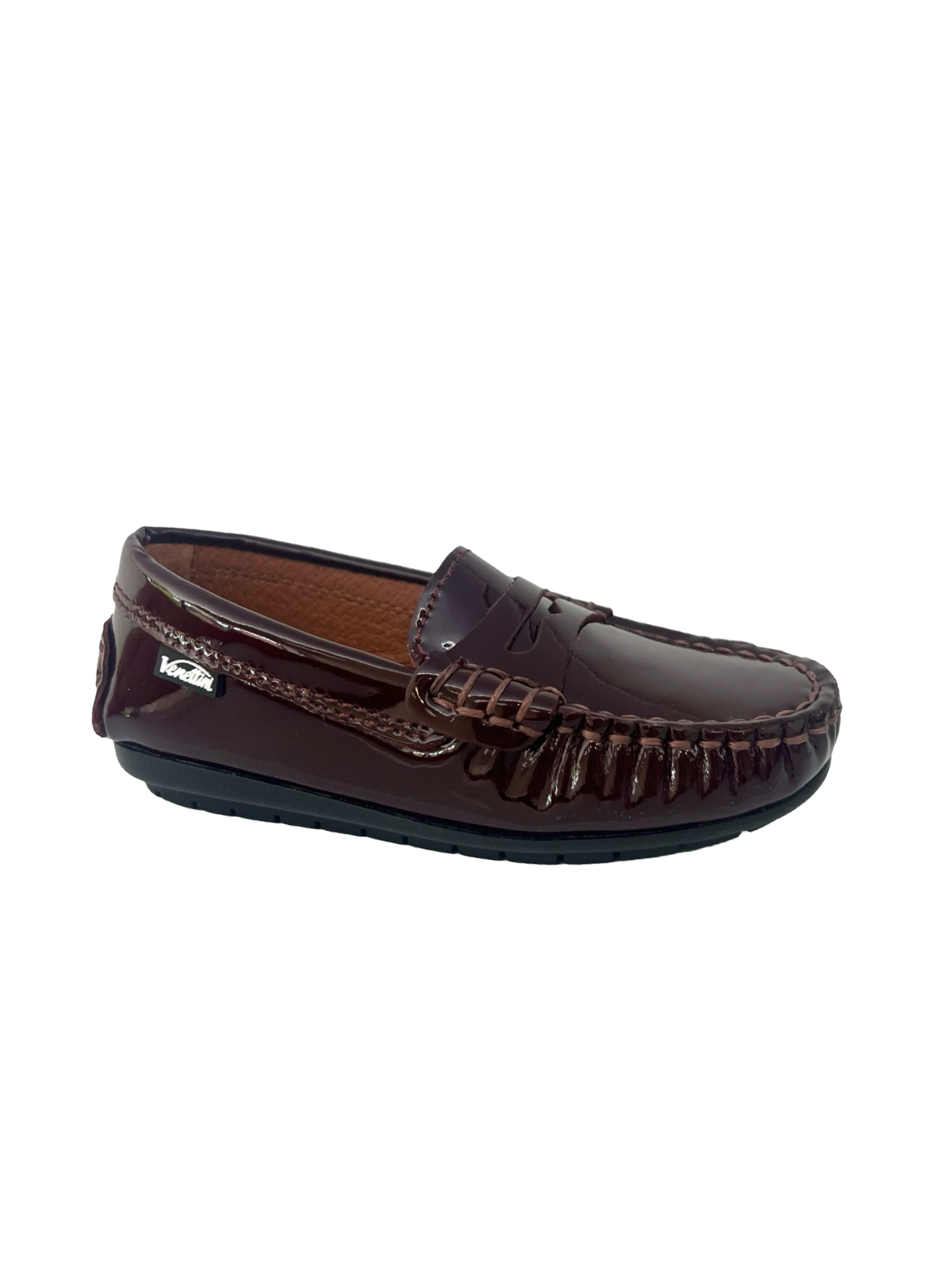 Venettini Bordeaux Patent Penny Loafer- Reese