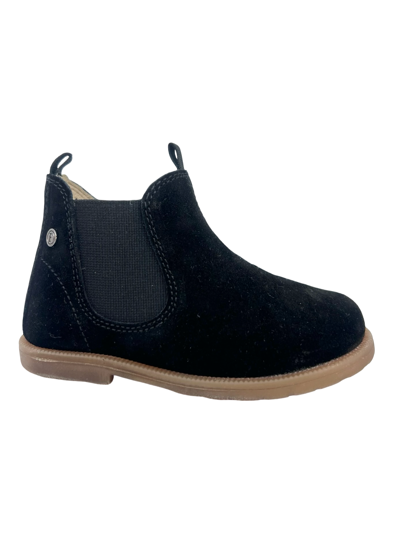 Falcotto Black Suede Zip Baby Bootie - Winter Wood