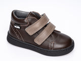Venettini Dark Brown Sneaker with Taupe Straps