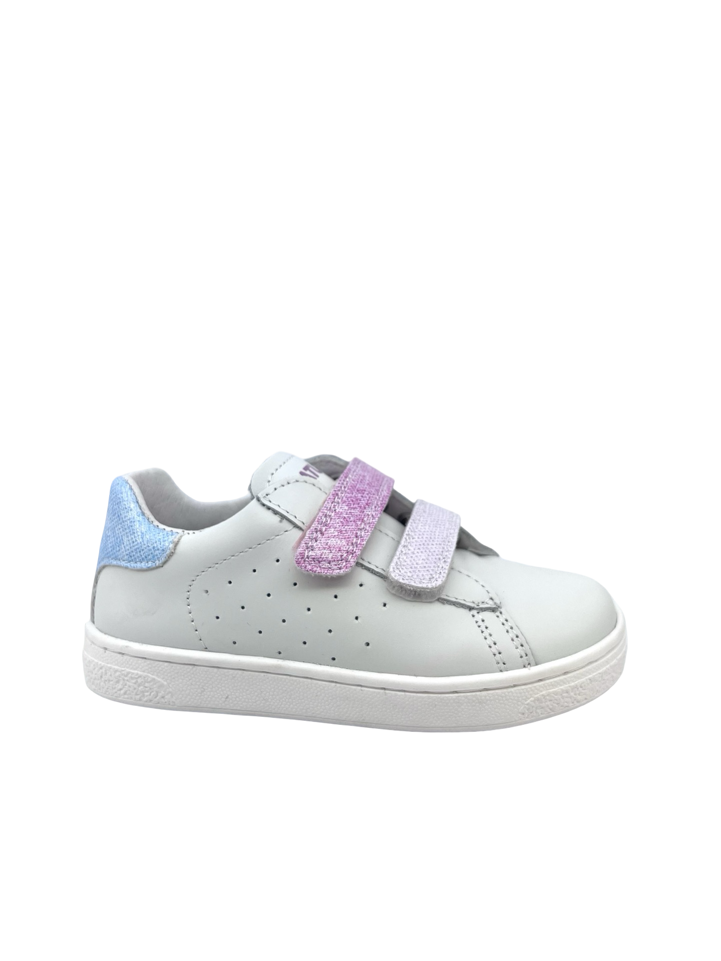 NATURINO HASSELT 2 VL. CALF/METALLIC WHITE-PINK-FUCHSIA