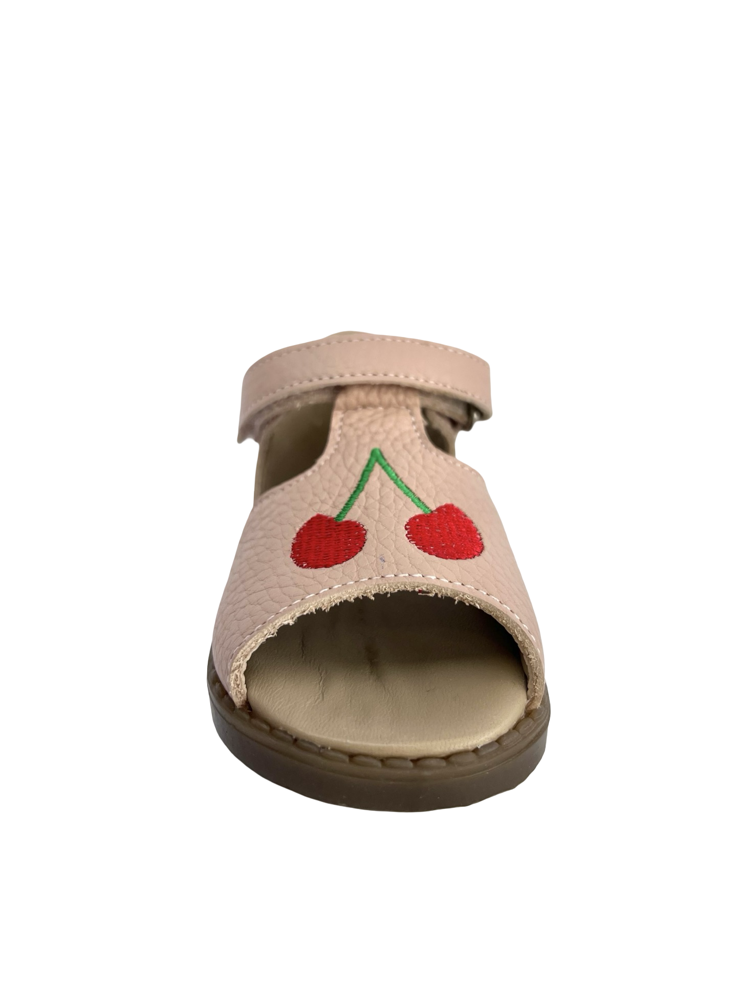 Jolee Rose Open Toe Sandal with Cherry Embroidery
