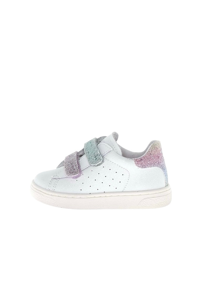 NATURINO HASSELT 2 VL. CALF/GLITTER WHITE-LILAC-WATER