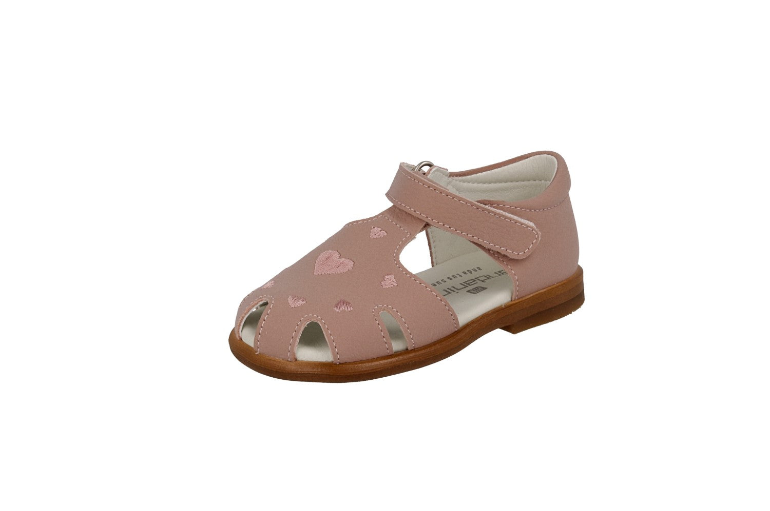 Andanines Baby Closed Sandal with Heart Detail