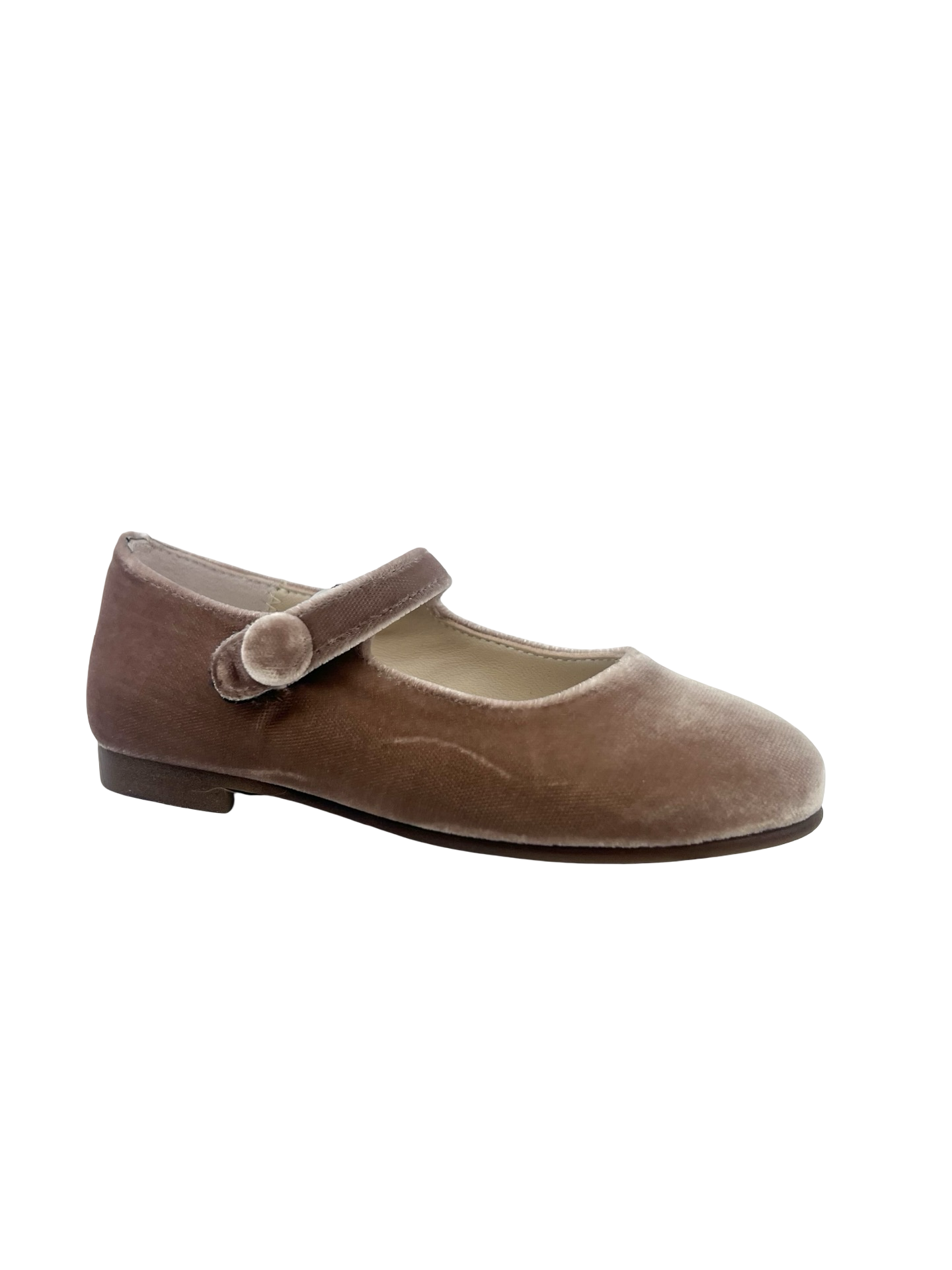 Beberlis Old Rose Velvet Mary Jane
