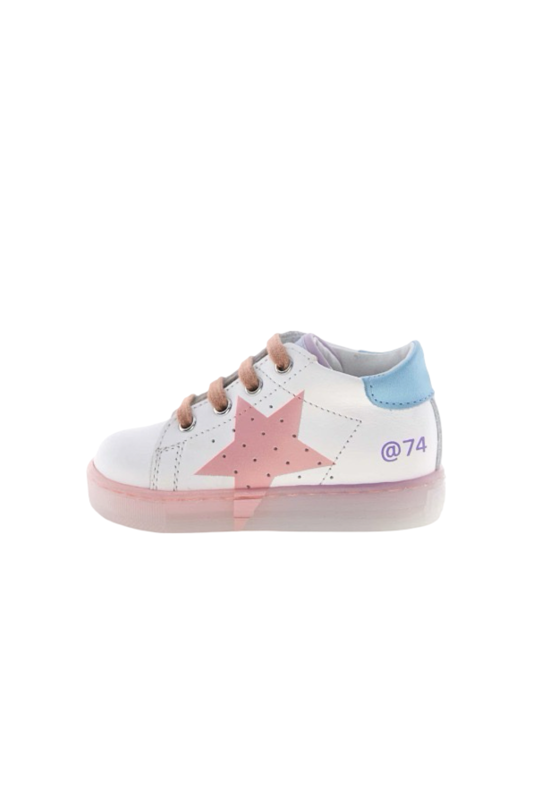 FALCOTTO SALAZAR 3 CALF WHITE-WATER-PINK LACE
