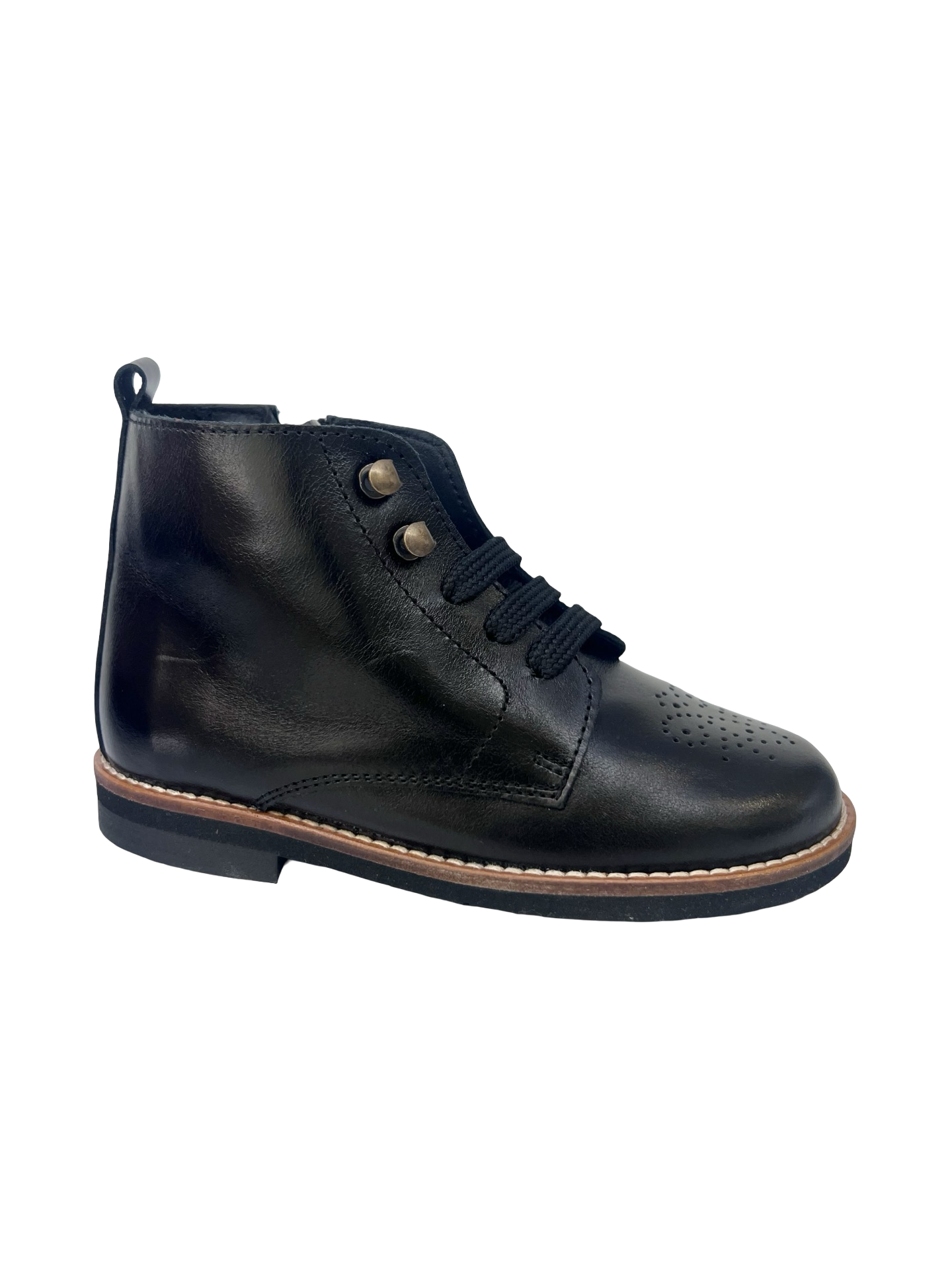 Blublonc Black Zip Bootie