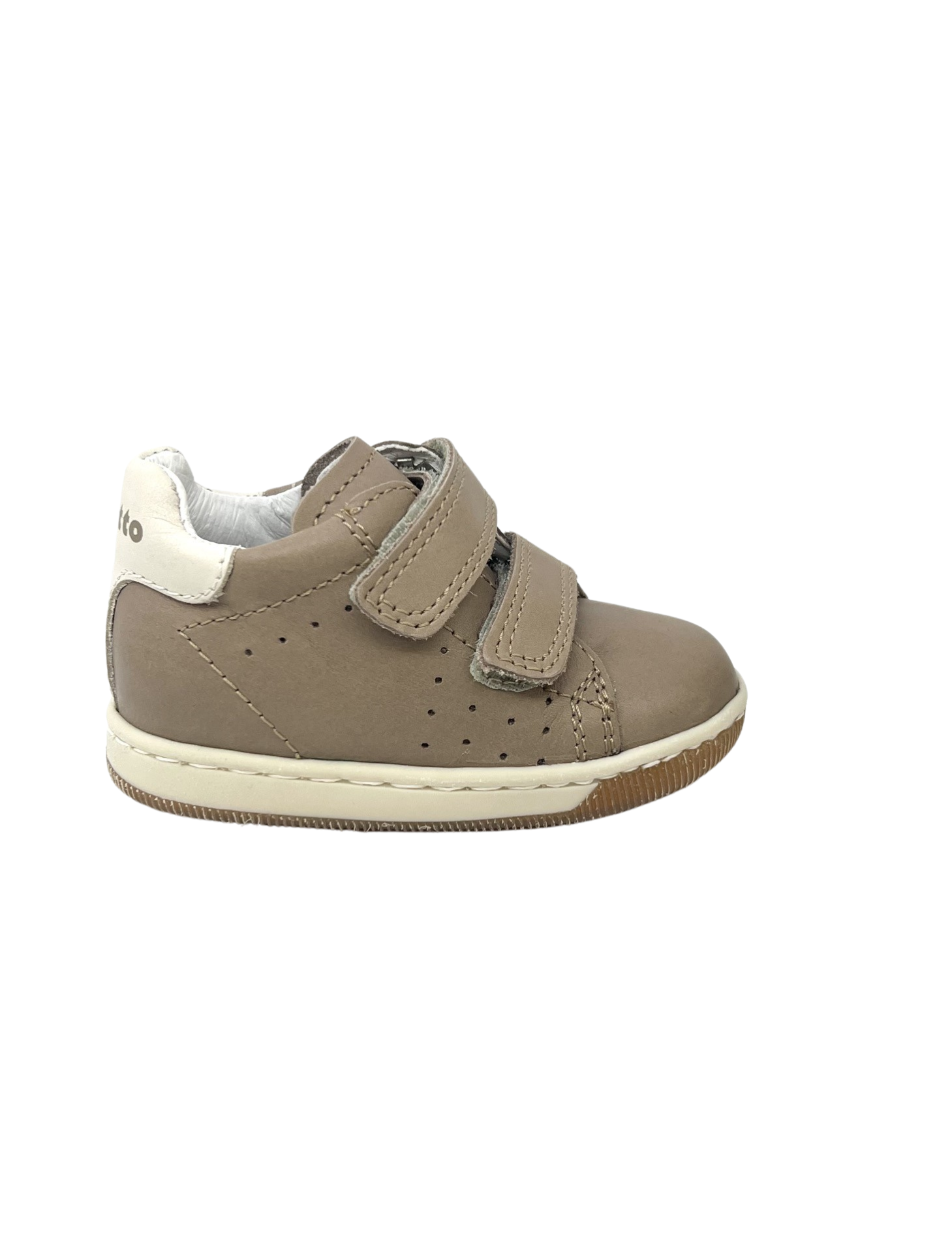 Falcotto Taupe Double Velcro Sneaker -  Adam