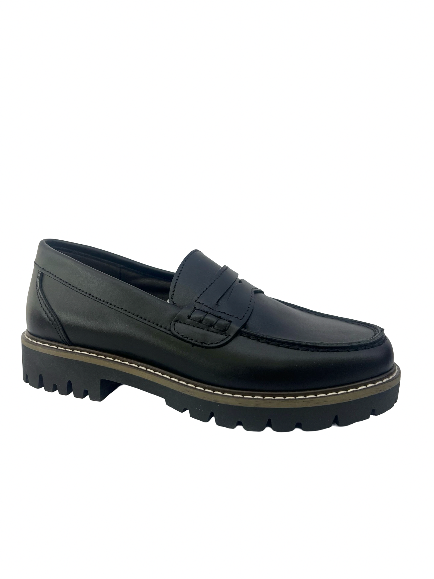 Jolee Black Chunky Penny Loafer
