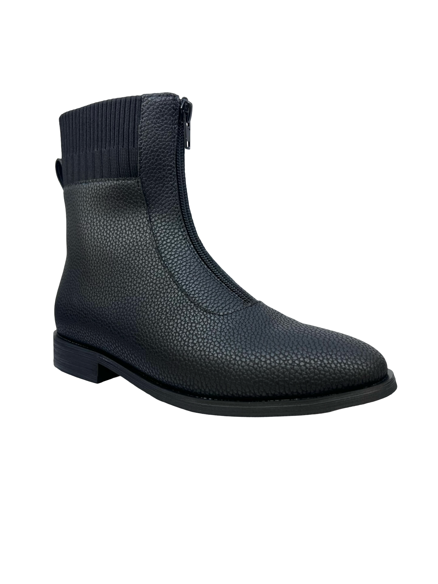 Gigi Black Zip Bootie