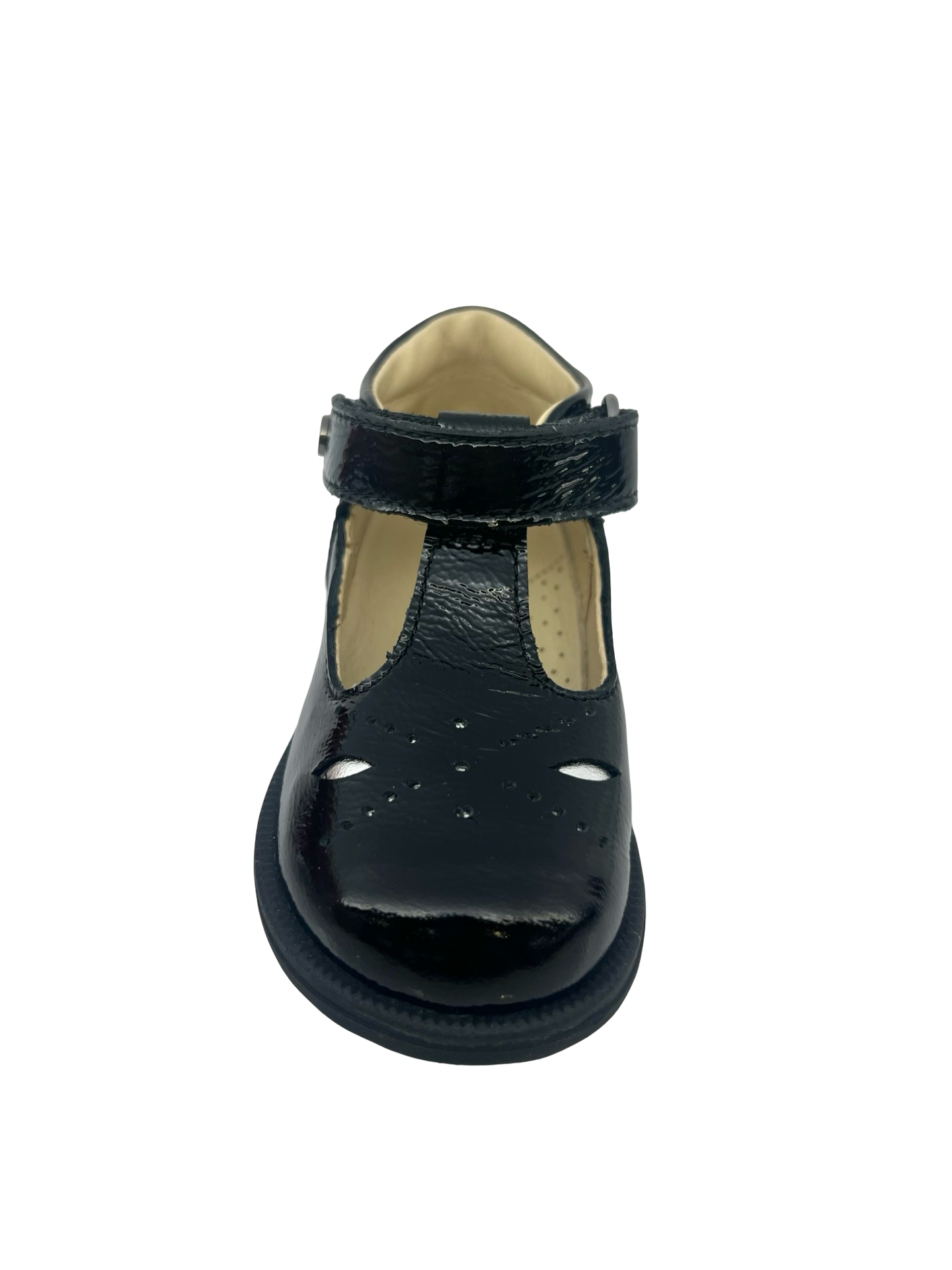 Falcotto Black Patent T-Strap- Maluku