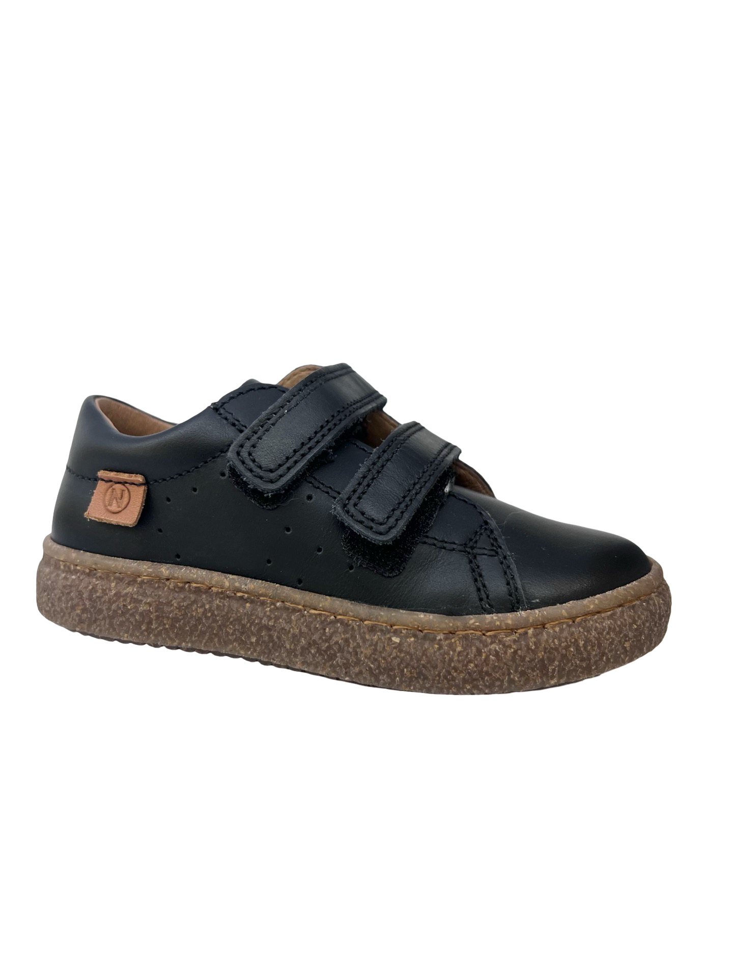 Naturino Black Double Velcro Sneaker - Carex