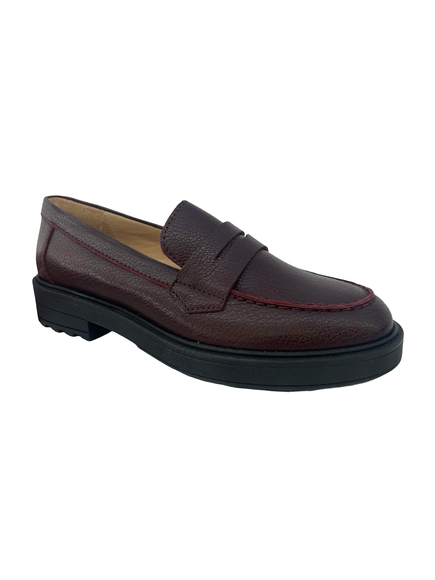 Beberlis Bordeaux Chunky Penny Loafer