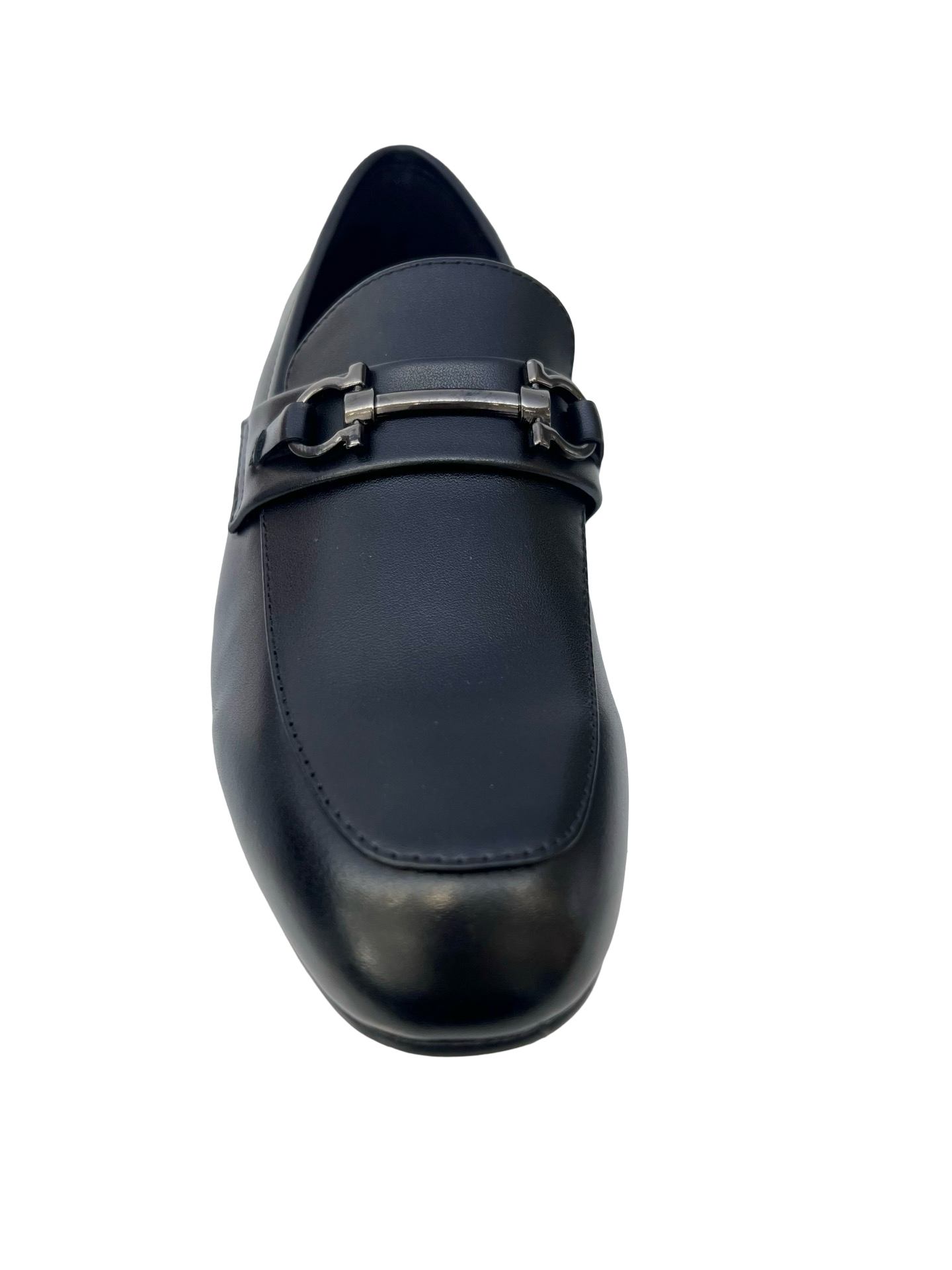 Blublonc Black Pebbled Monkstrap Dress Sneaker