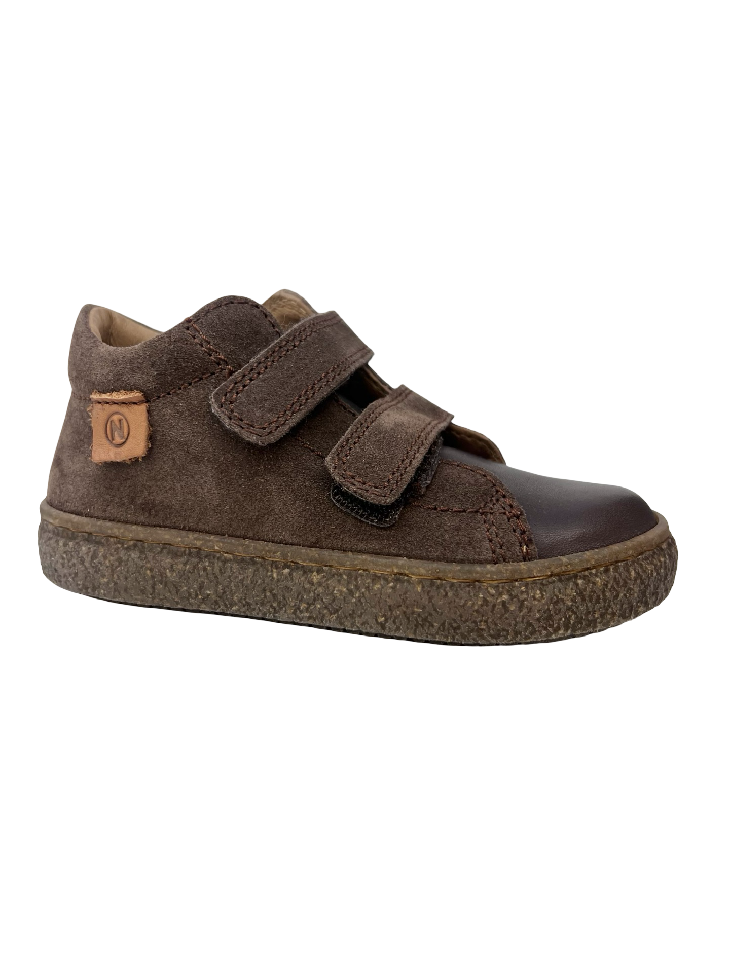 Naturino Dark Brown Suede Hi Top Sneaker - Albus
