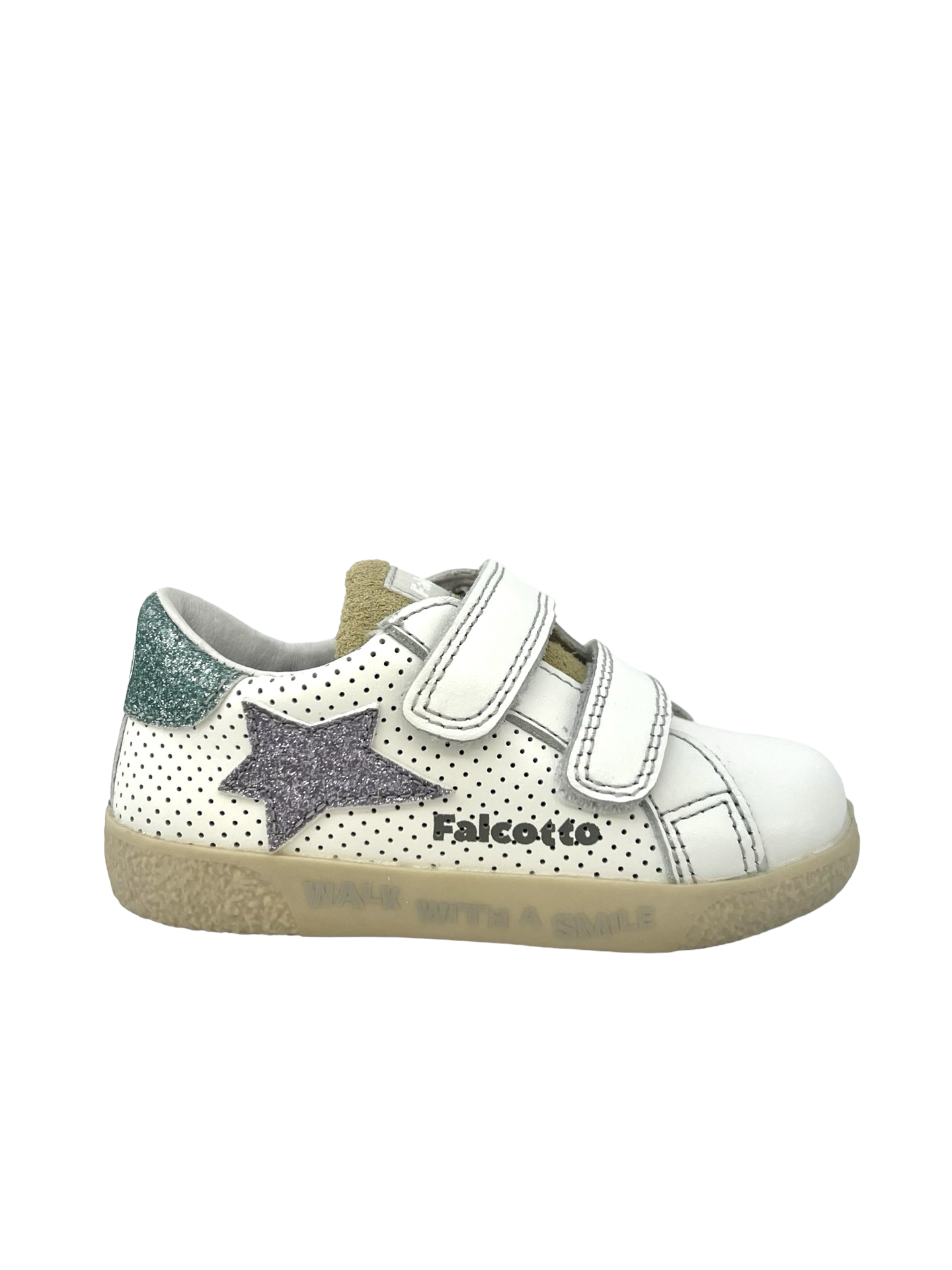 FALCOTTO ALNOITE 2 CALF/CALF PERF/GLITTER SOLE "WALK WITH A