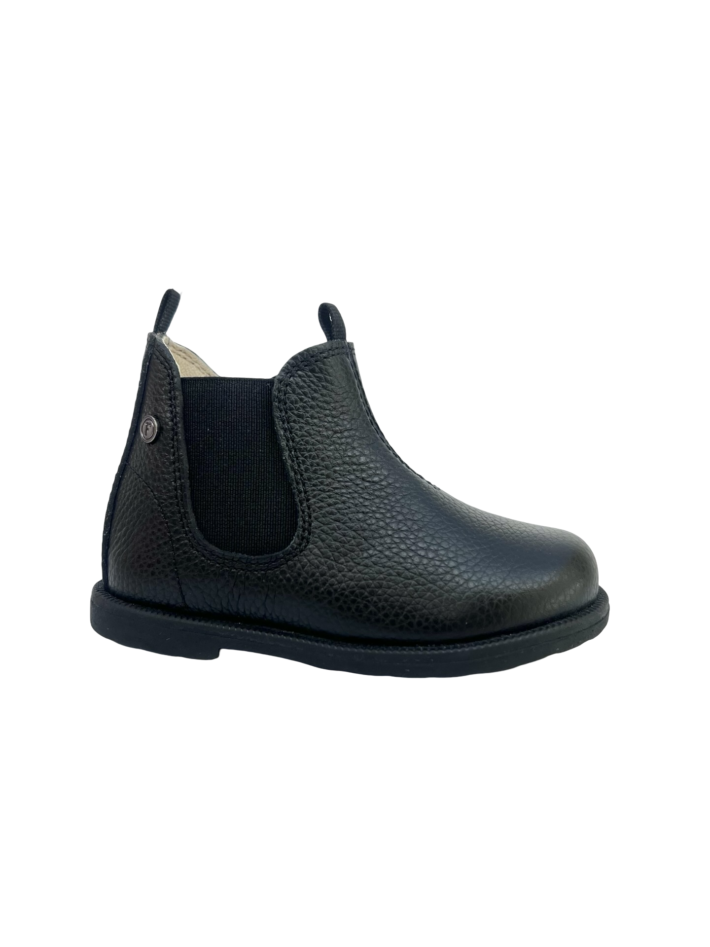Falcotto Black Pebbled Zip Baby Bootie - Winter Wood