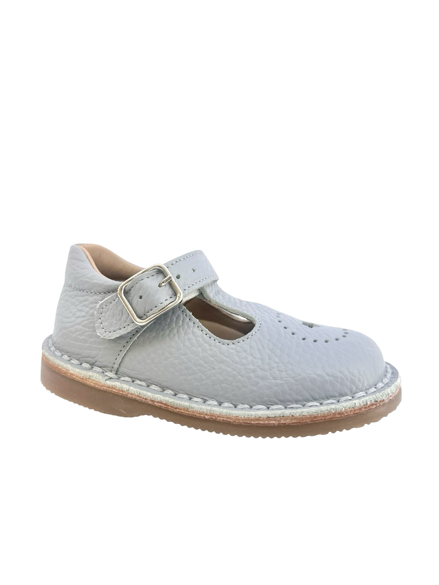 Jolee Light Blue Baby Shoe with Star Perf