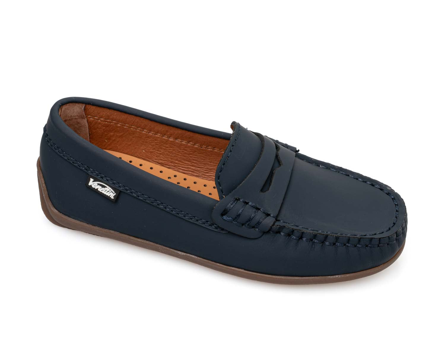 Venettini Navy Gum Penny Loafer   14