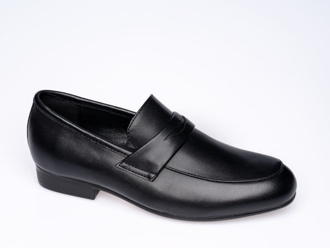 Venettini Black Dress Penny Loafer