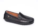 Venettini Black Pebbled Mocassin