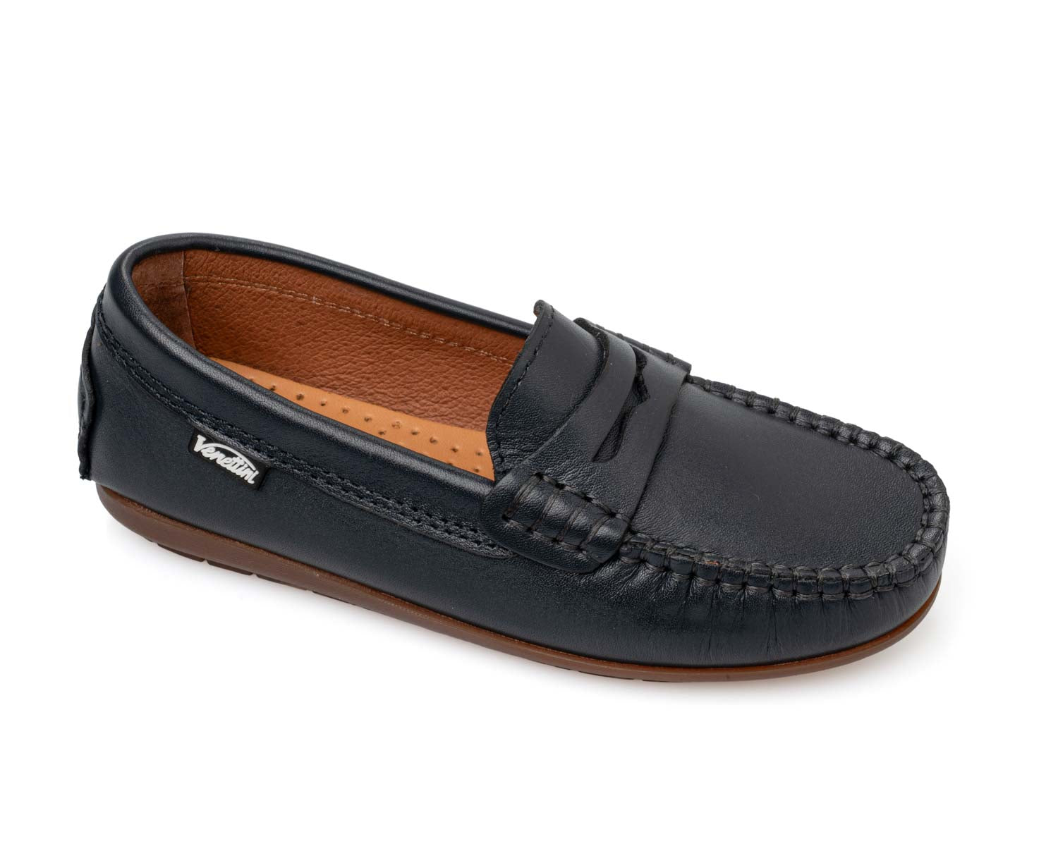 Venettini Navy Penny Loafer   30