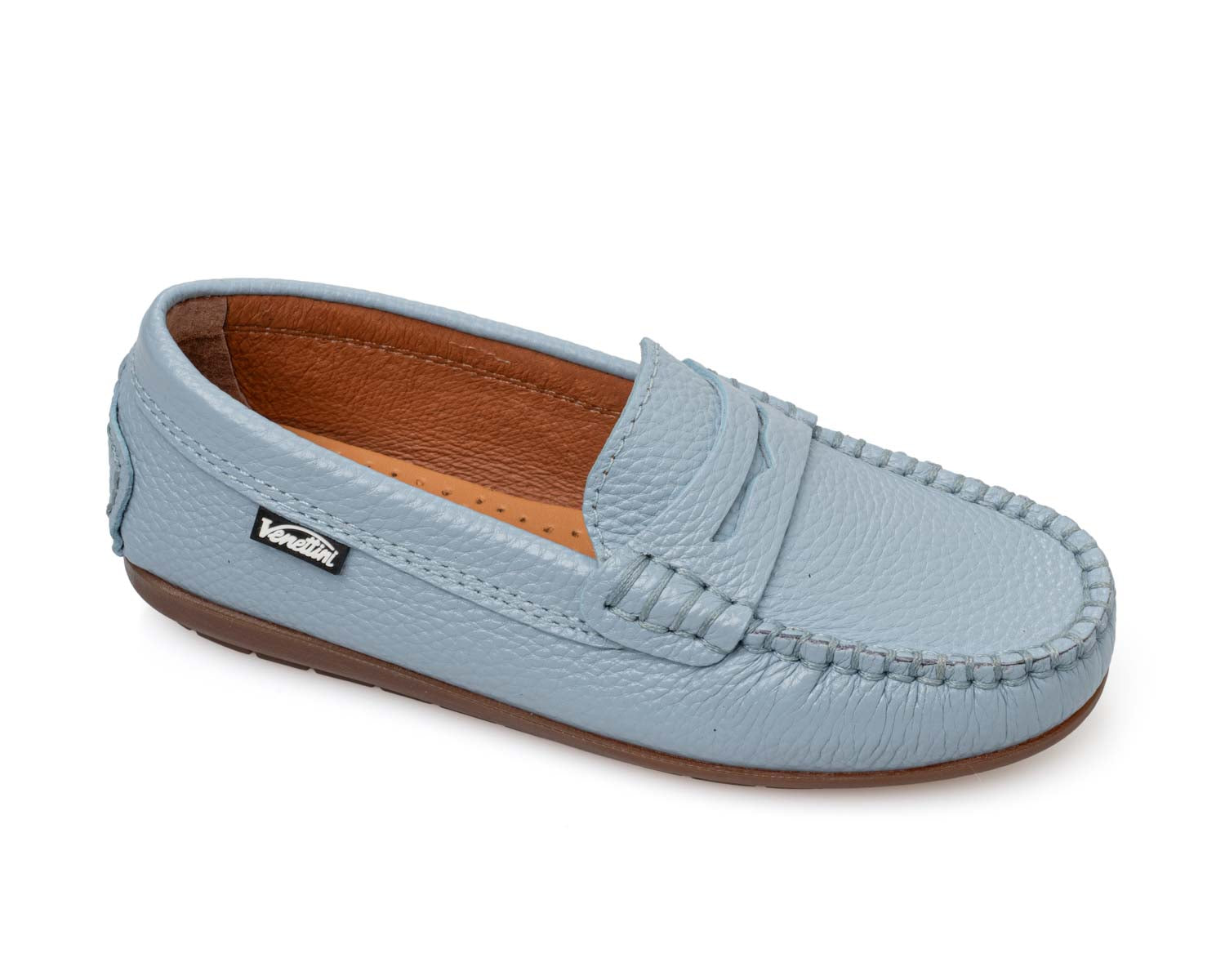 Venettini Sky Blue Penny Loafer   33