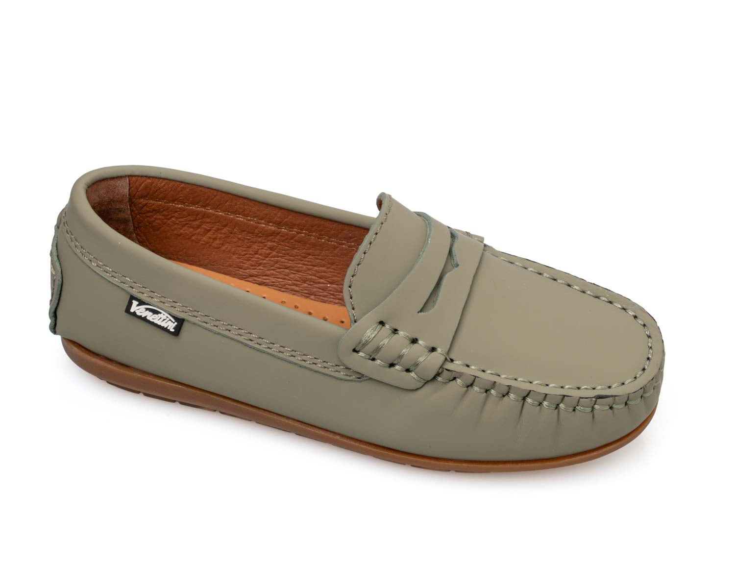Venettini Olive Gum Penny Loafer   24