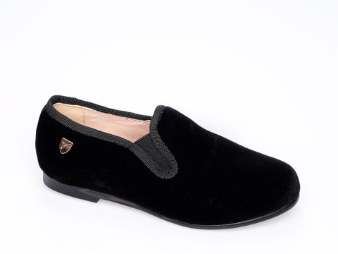 Venettini Black Velvet Smoking Shoe