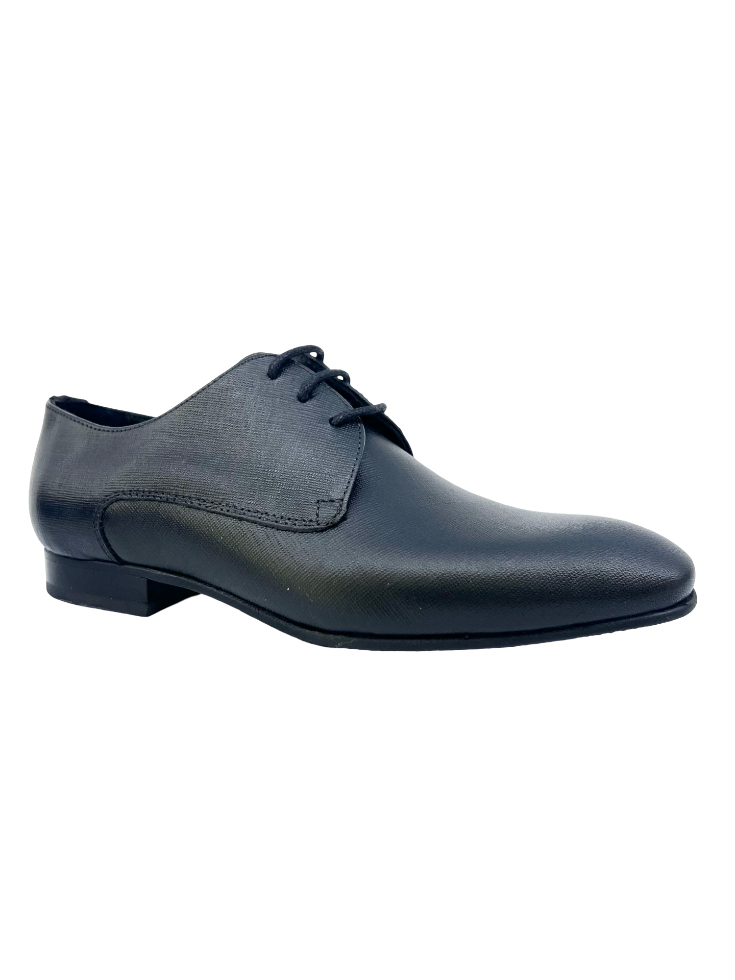 Venettini Black Textured Lace Dress Shoe   6