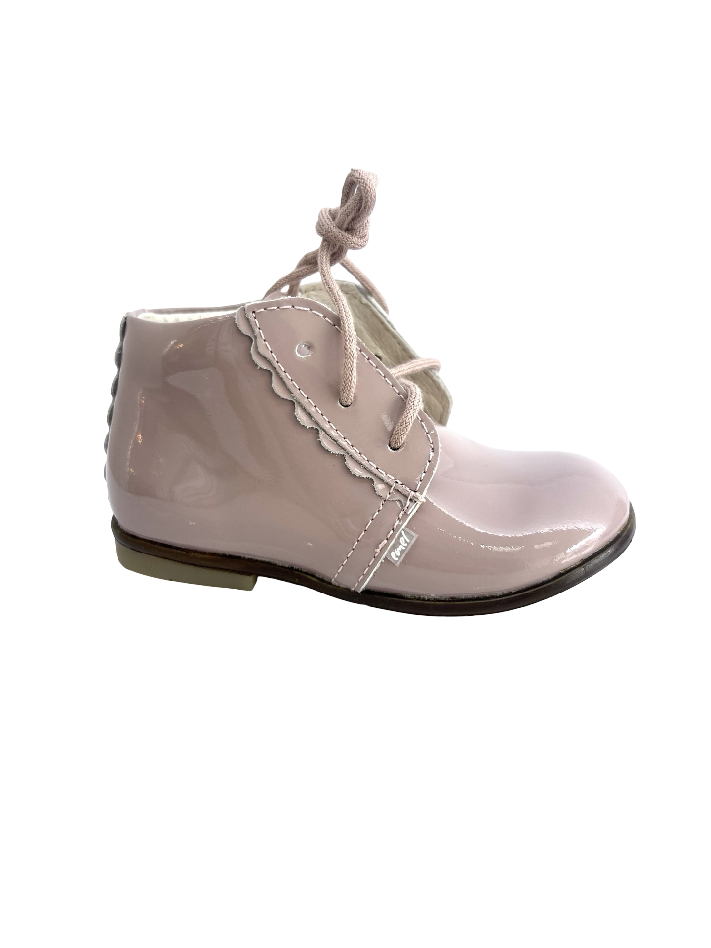 Emel Pink Patent Baby Shoe