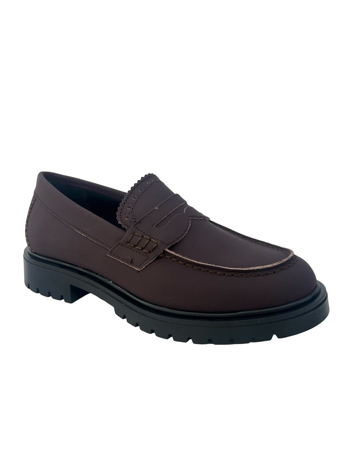Blublonc Aubergine Gum Chunky Penny Loafer