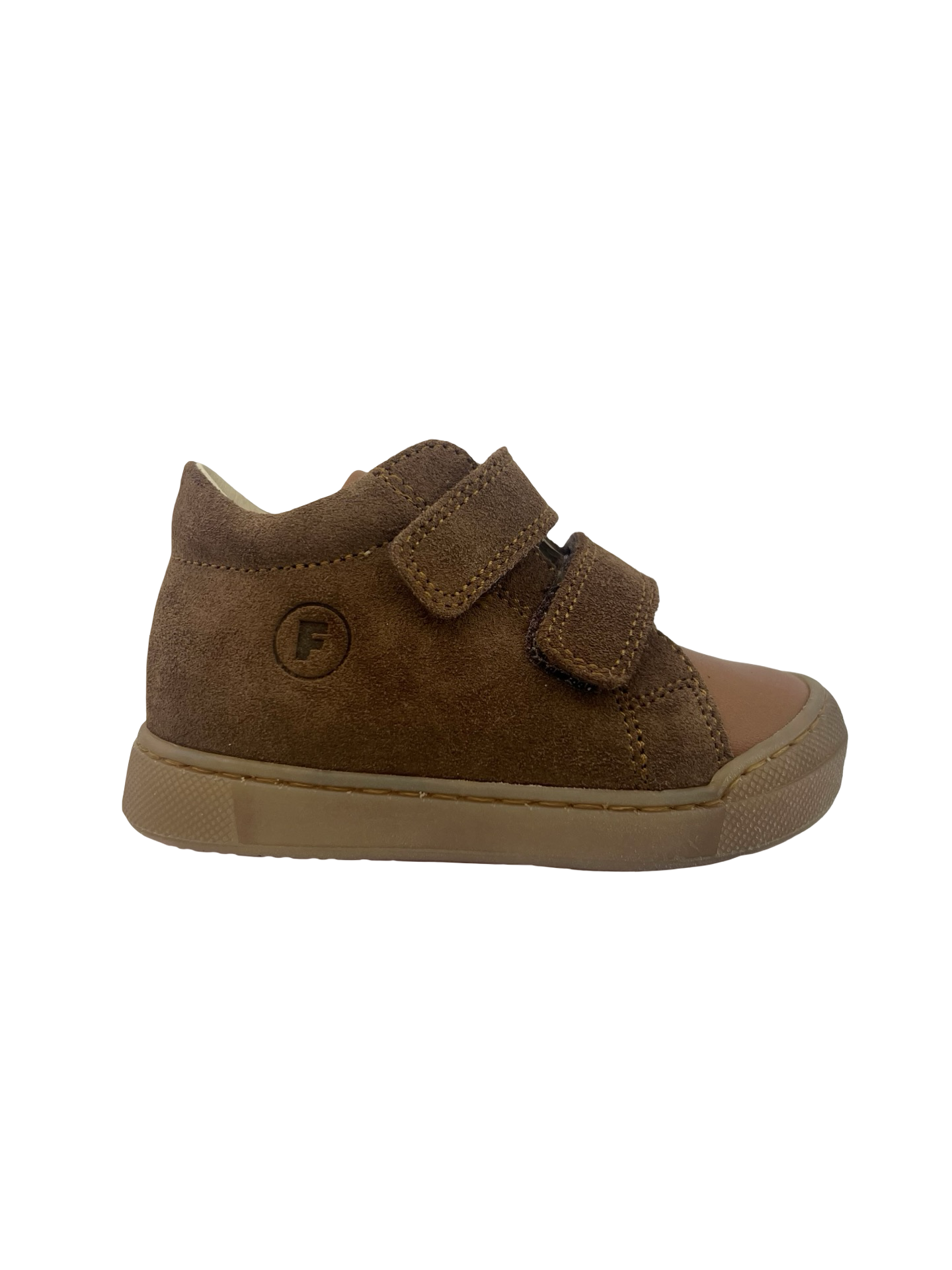 Falcotto Chestnut Suede Double Velcro Sneaker- Snopes