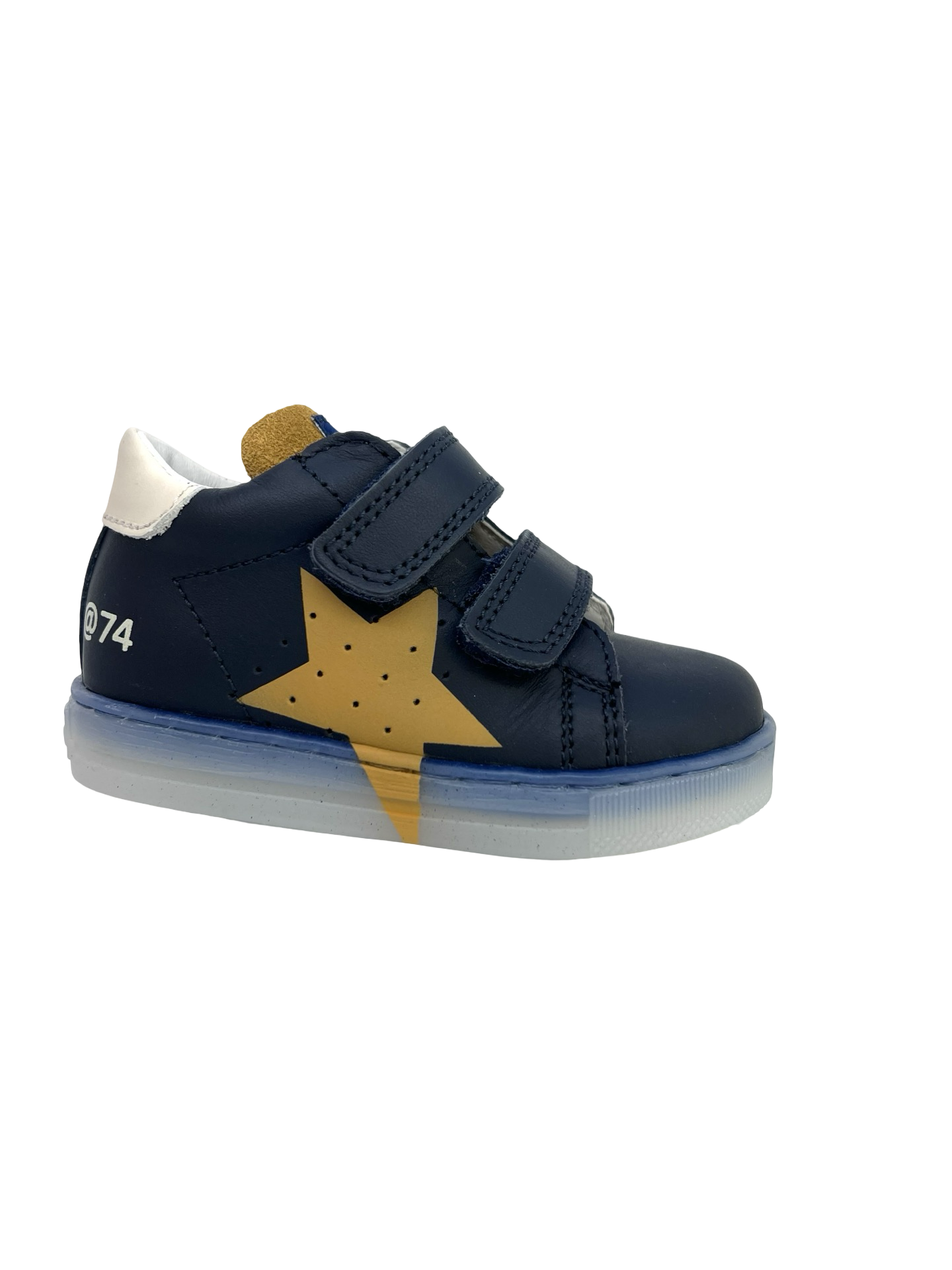 Falcotto Navy Sneaker with Yellow Star-Salazar