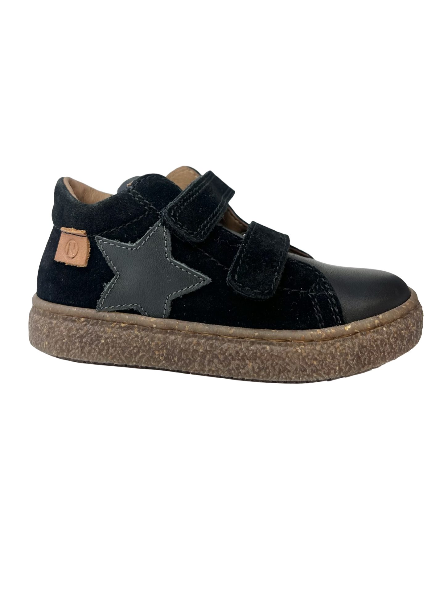 Naturino Black Suede Star Hi Top Sneaker- Albus Star