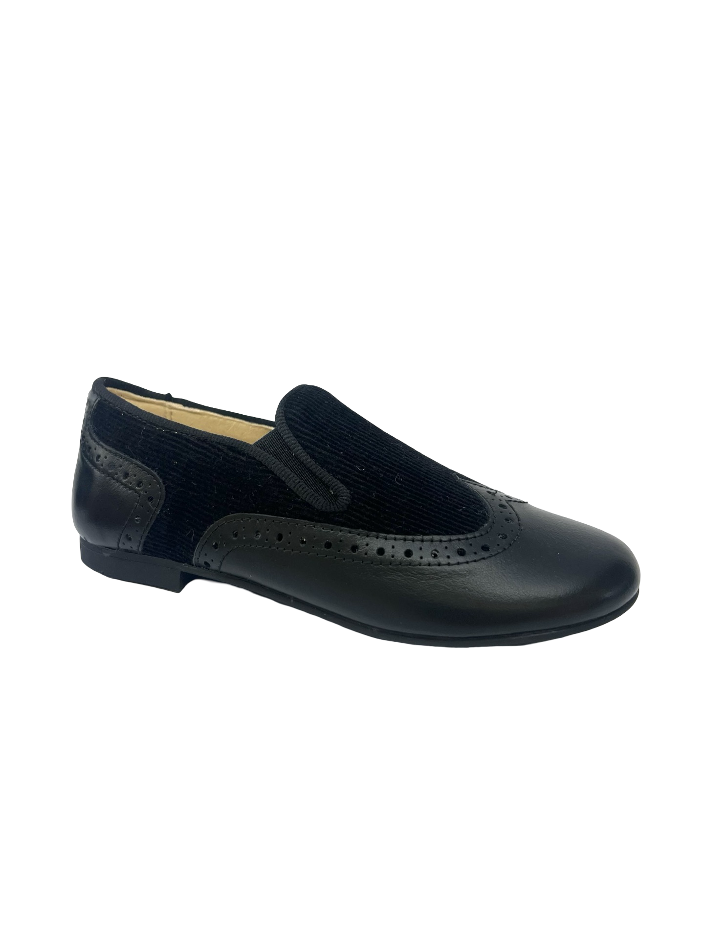 Andanines Black Wingtip smoke Shoe