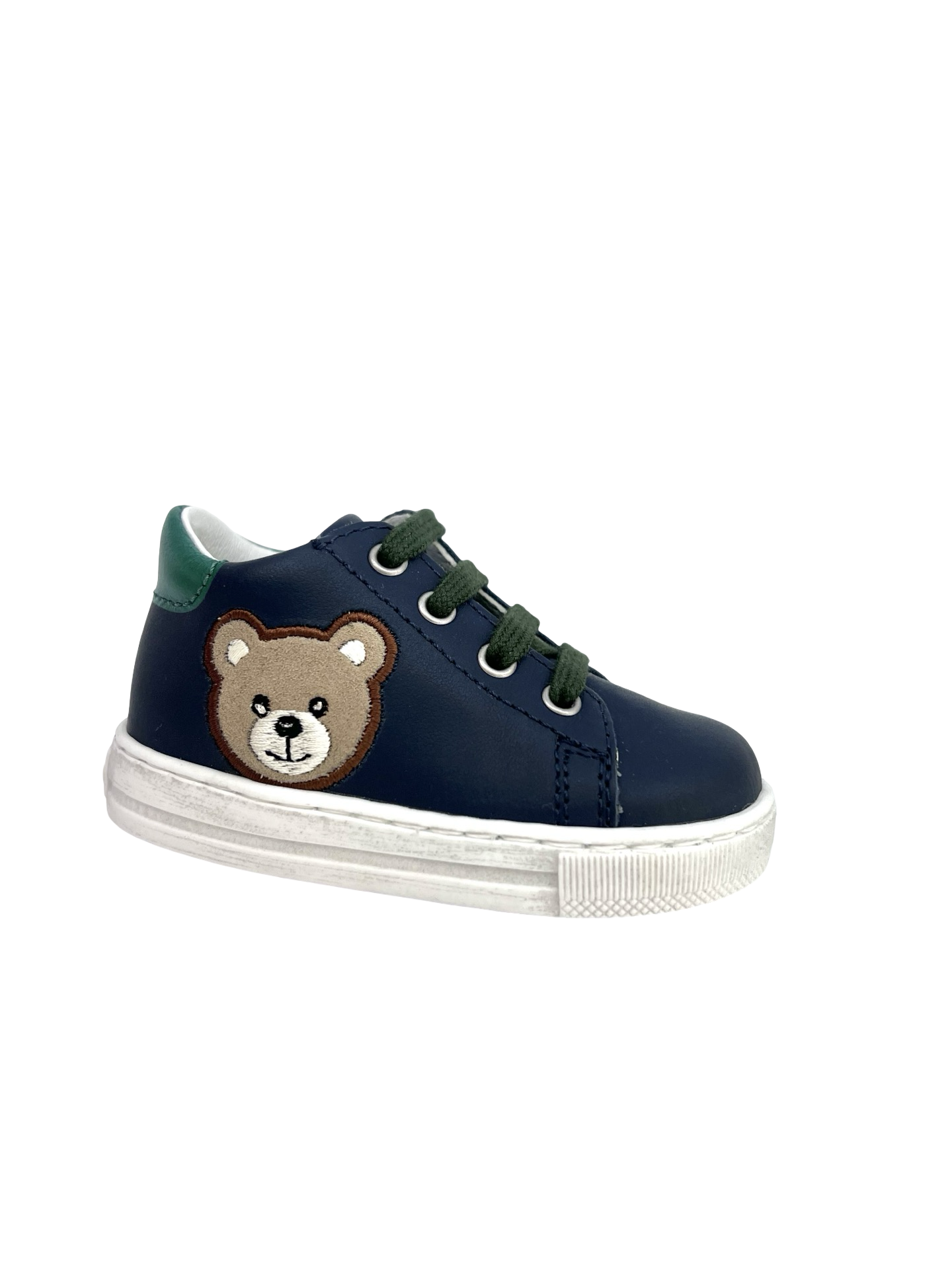 Falcotto Navy Lace Sneaker with Bear - Geordi