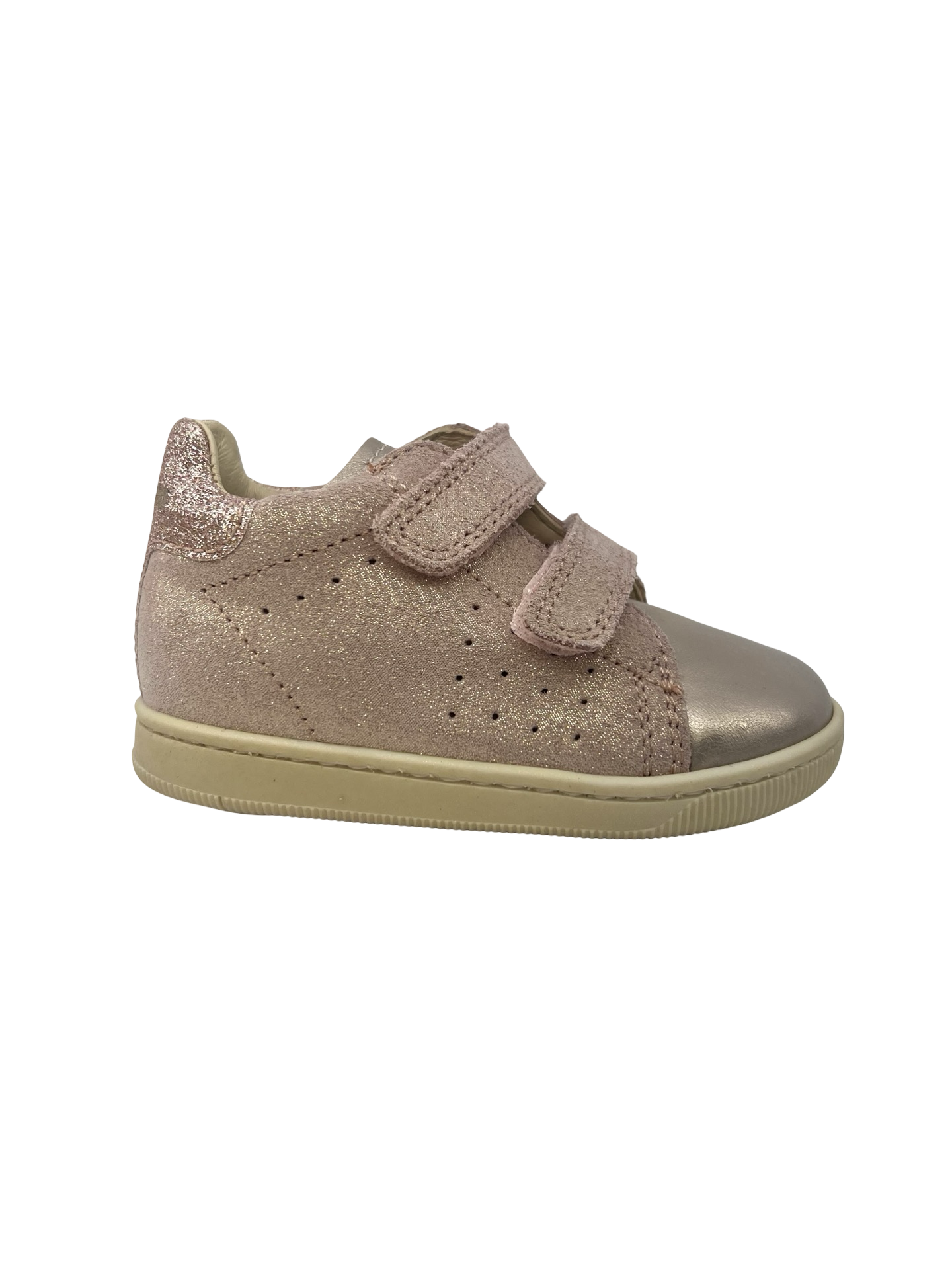 Falcotto Rose Suede Double Velcro Sneaker- Adam