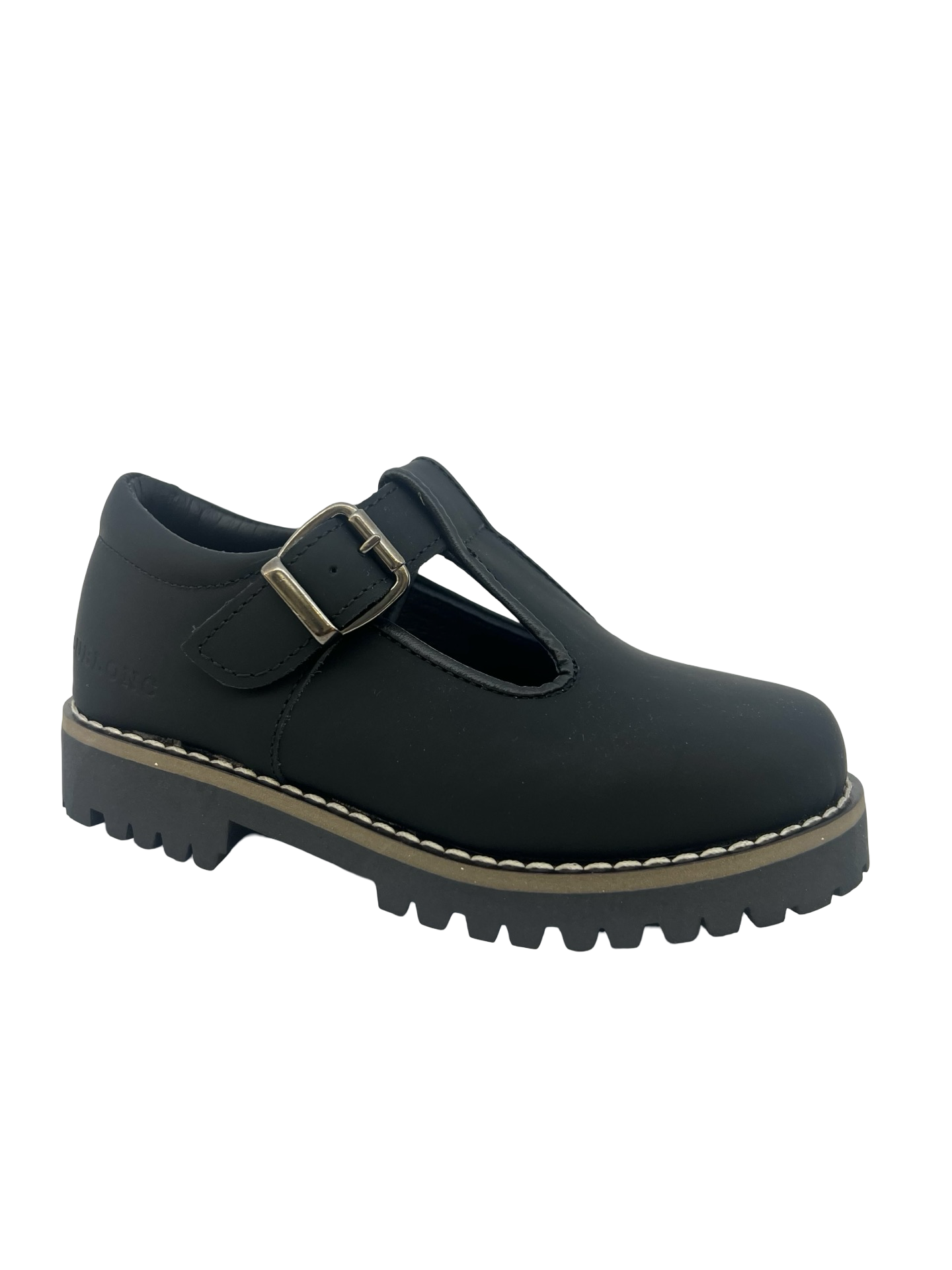 Blublonc Black Gum Chunky T Strap