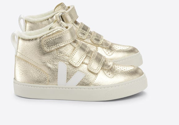 Veja Platinum Hi Top Velcro Sneaker