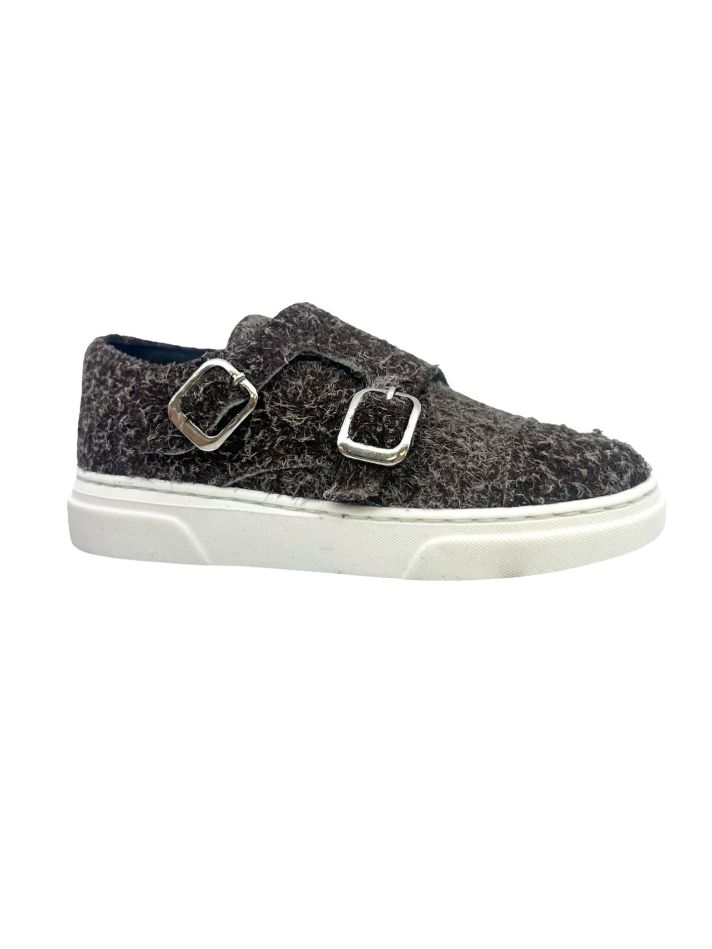 Blublonc Luggage Suede Double Monkstrap Dress Sneaker - Leo D