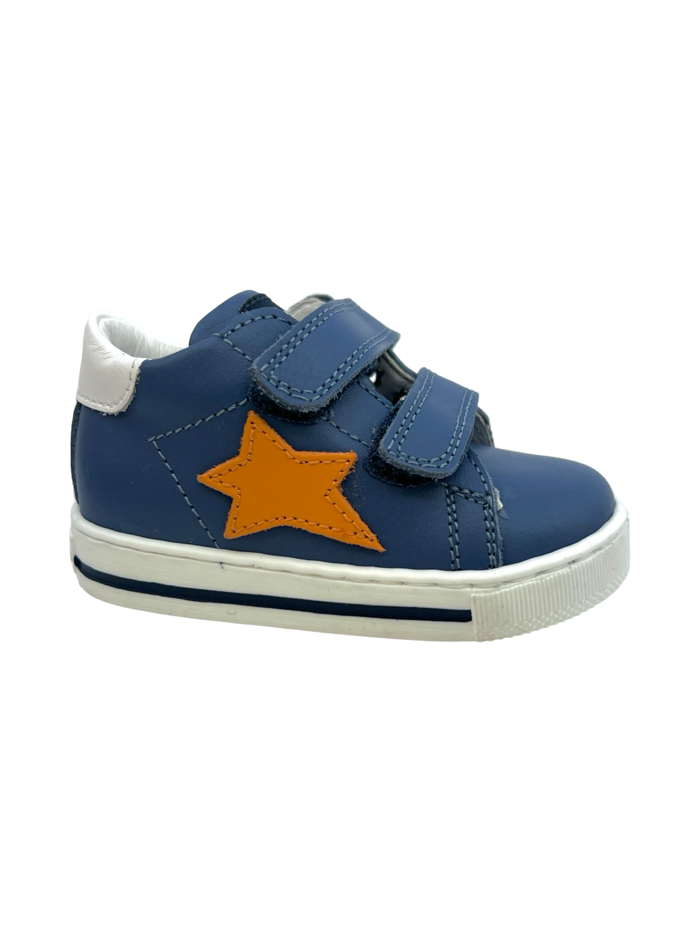 FALCOTTO SASHA VL CALF AZURE-ORANGE-WHITE