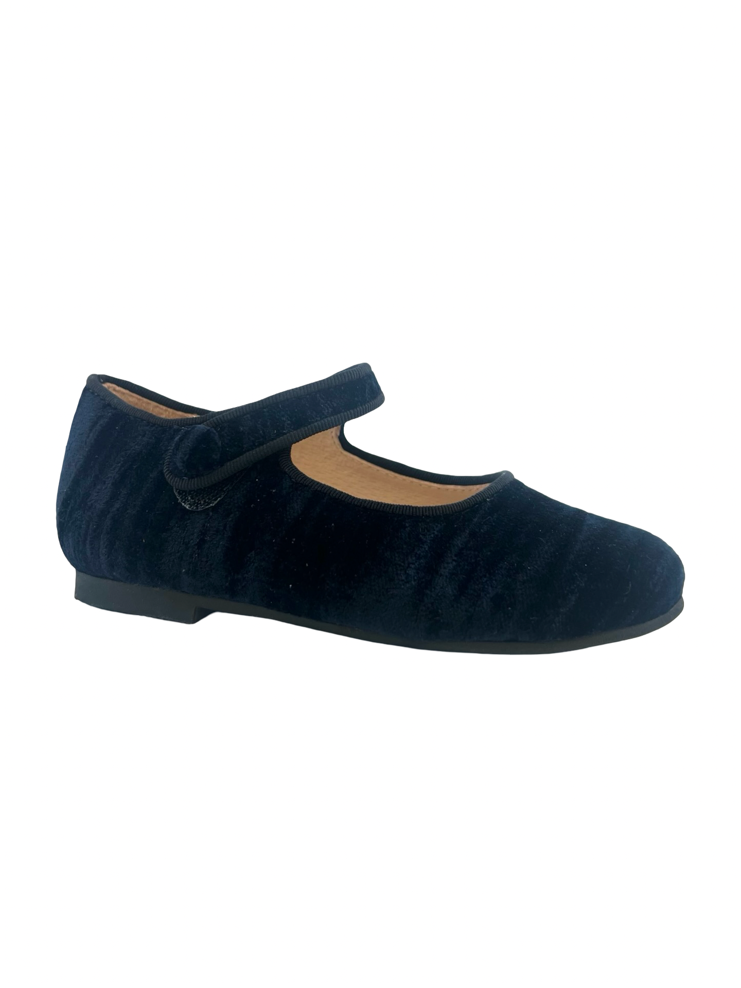 Uniq Navy Wave Velvet Mary Jane