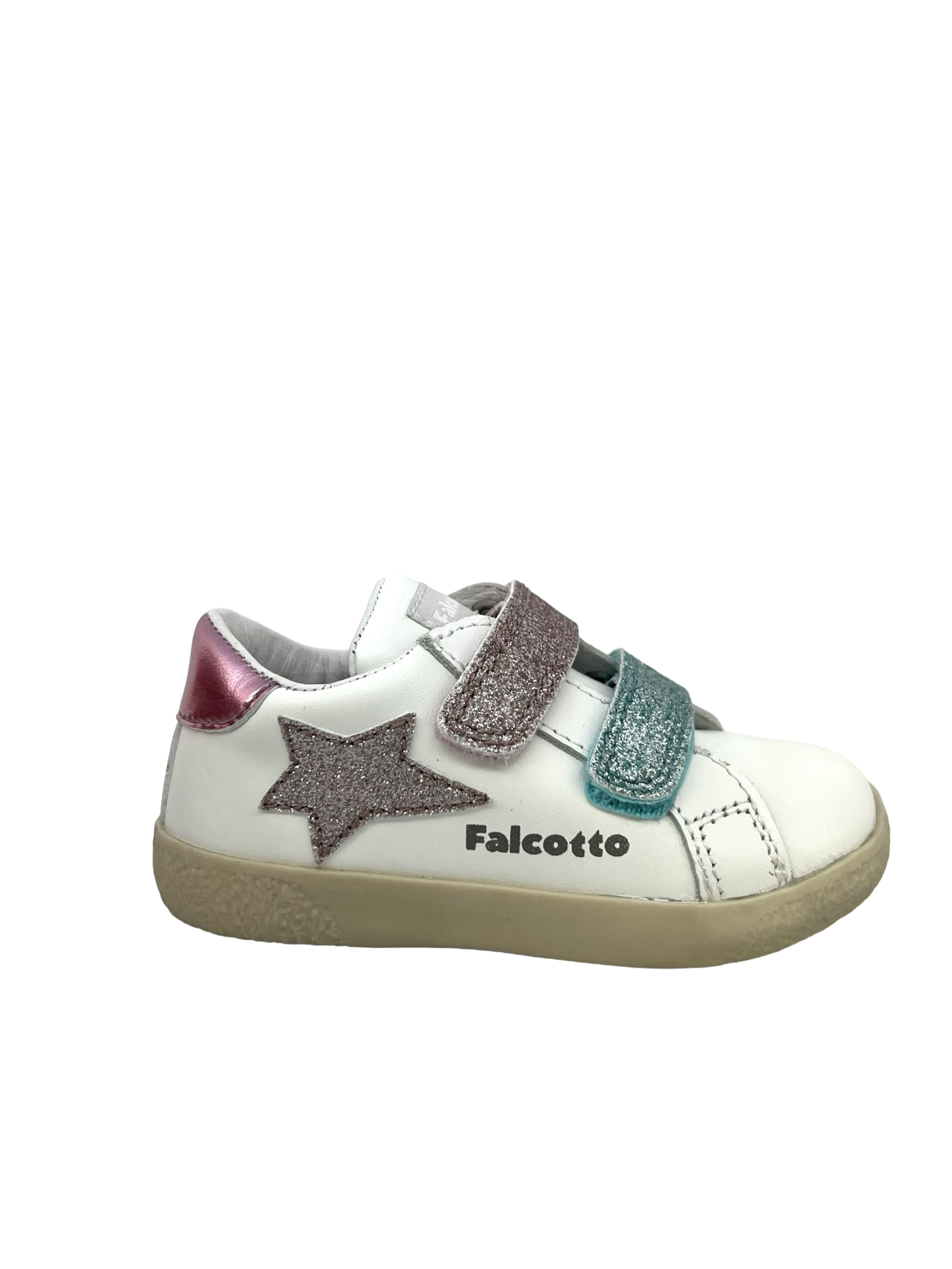 FALCOTTO ALNOITE 2 CALF/GLITTER WHITE-PINK