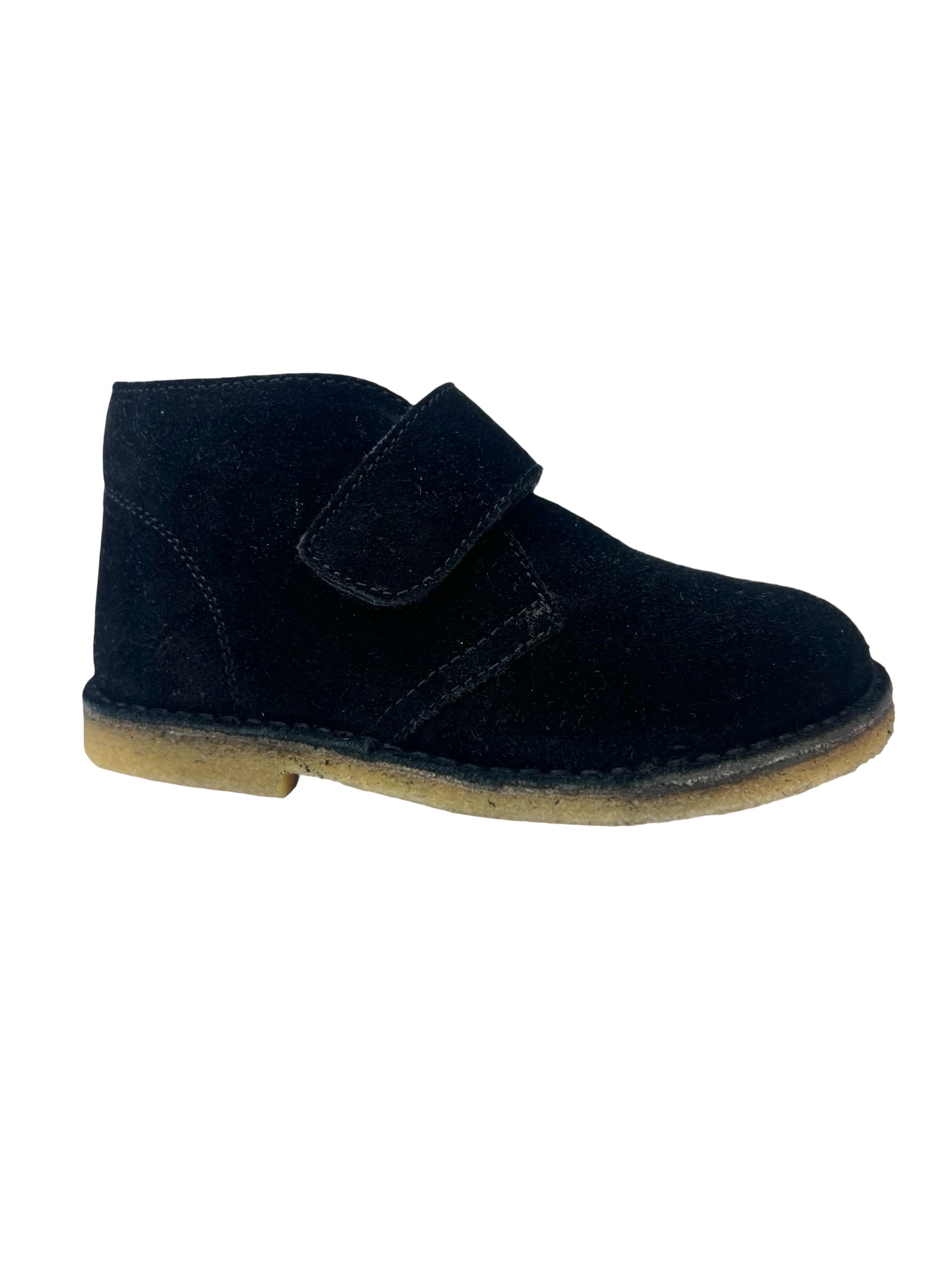 Naturino Black Suede Velcro Hi Top - Choco