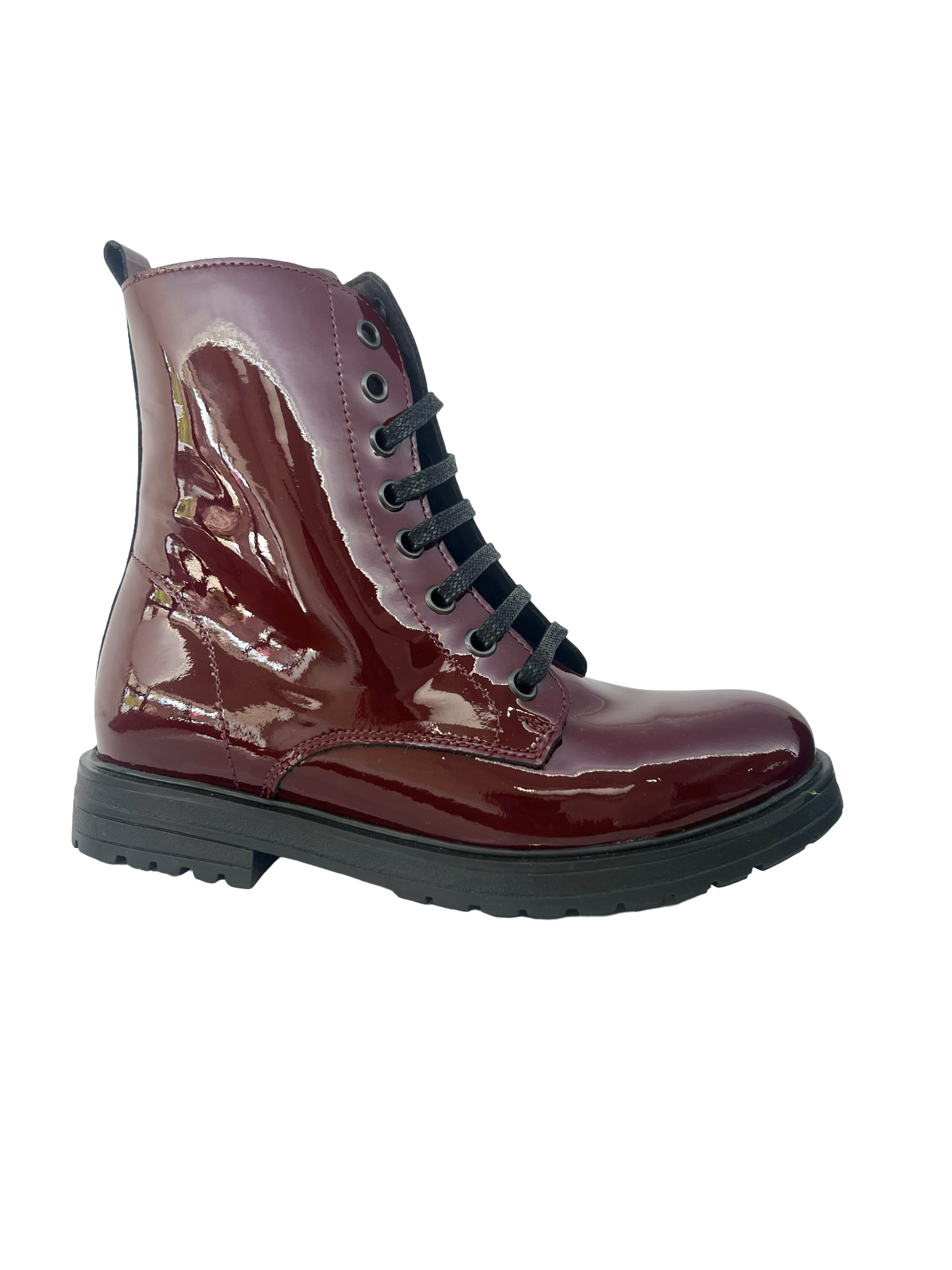 Jolee Burgundy Patent Boot